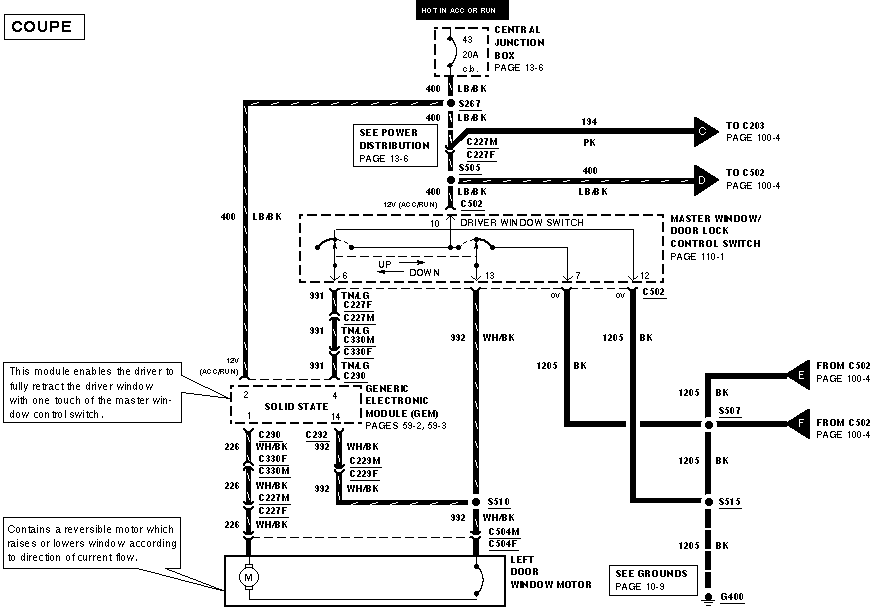 = Mod Motor Wiring Diagrams / Schematics = | Ford Modular ... 1996 thunderbird speaker wiring 